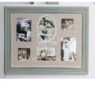 (EWD0039) MDF Wall Photo Frame for 6 photos 